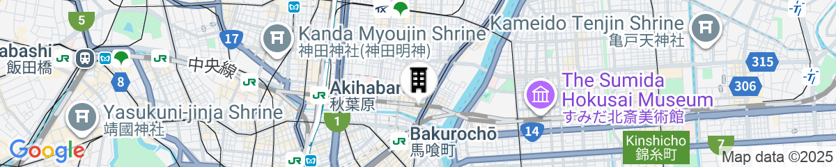 Map for Mikami Asakusabashi Hotel