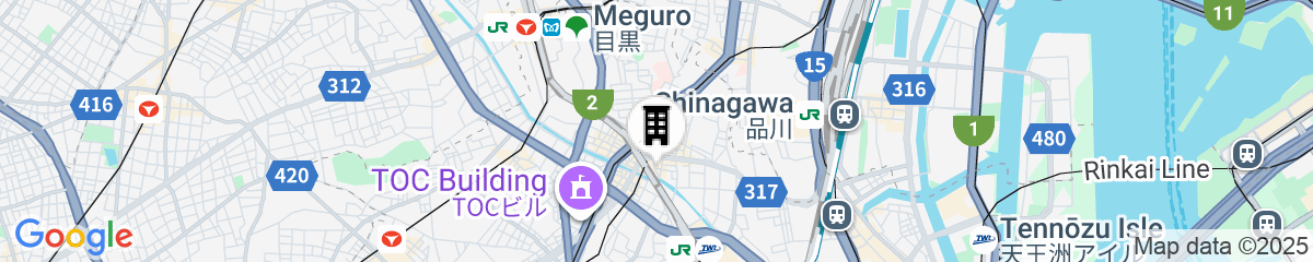 Map for Mitsui Garden Hotel Gotanda Tokyo
