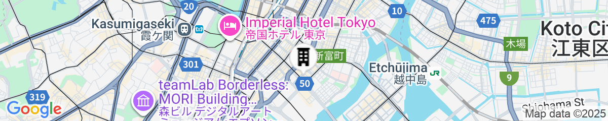Map for KEIKYU EX INN Higashiginza