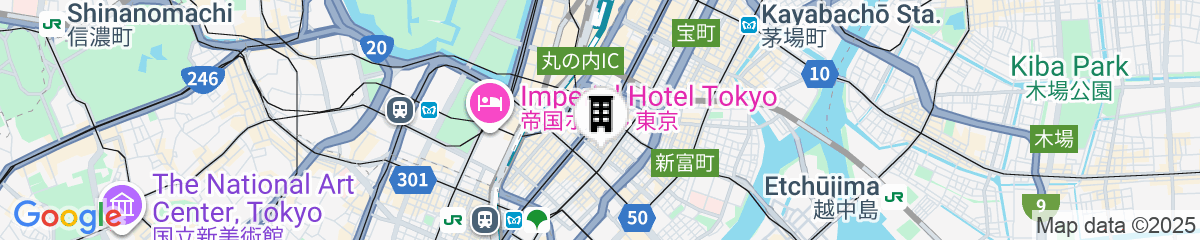 Map for Solaria Nishitetsu Hotel Ginza
