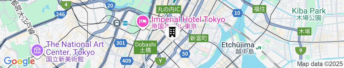 Map for Mitsui Garden Hotel Ginza Gochome