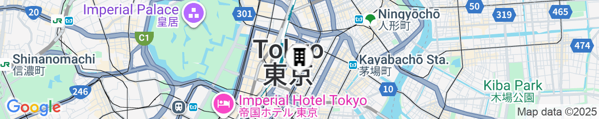 Map for Mitsui Garden Hotel Kyobashi Tokyo Station
