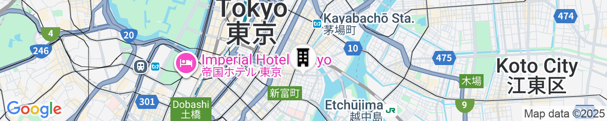 Map for Premium Apart MONday GINZA EAST