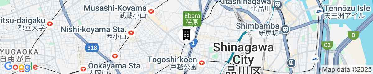 Map for Creare Togoshi Ginza