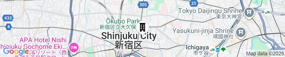 Map for Flower Terrace Higashi Shinjuku