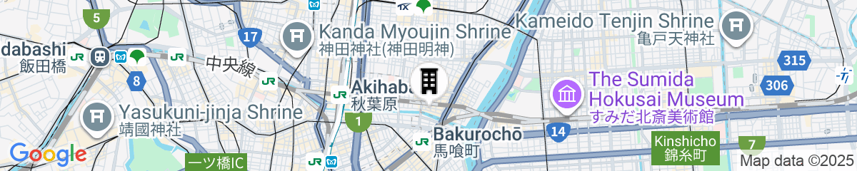 Map for MONday Apart Premium Akihabara Asakusabashi Sta.