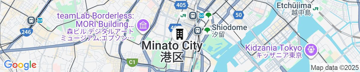 Map for MONday Apart Hamamatsucho Daimon