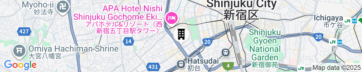 Map for STUDIO INN NISHISHINJUKU