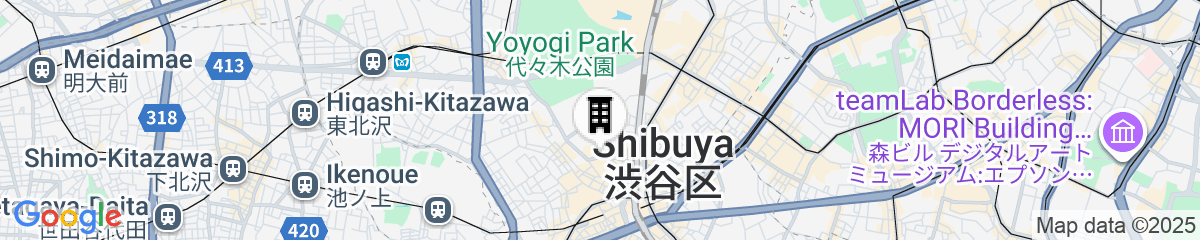 Map for lyf Shibuya Tokyo