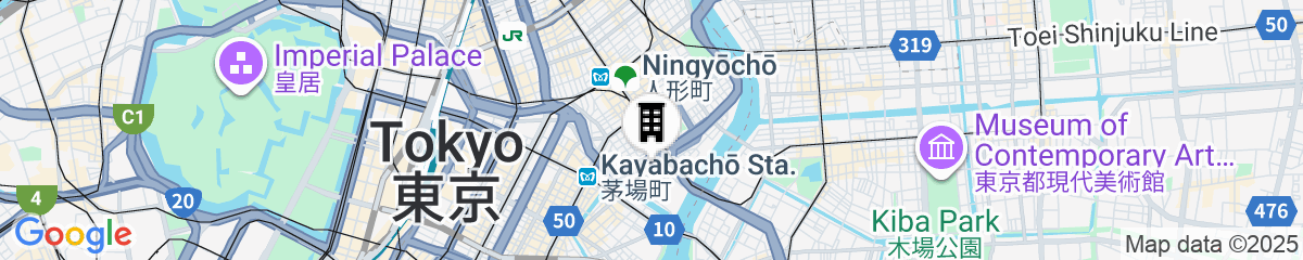Map for MIMARU Tokyo Nihombashi Suitengumae