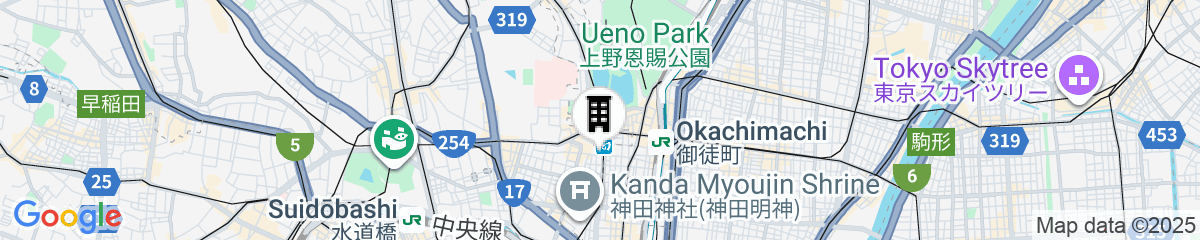 Map for Section L Yushima - Ueno