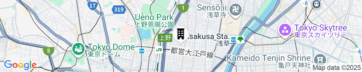 Map for MONday Apart UENO-SHIN-OKACHIMACHI