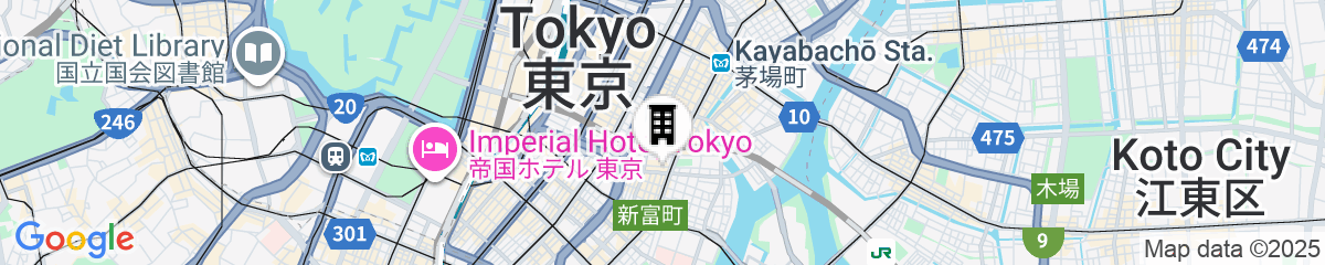 Map for Section L Ginza East