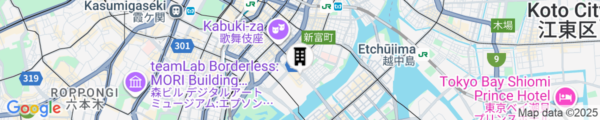 Map for Section L Tsukiji