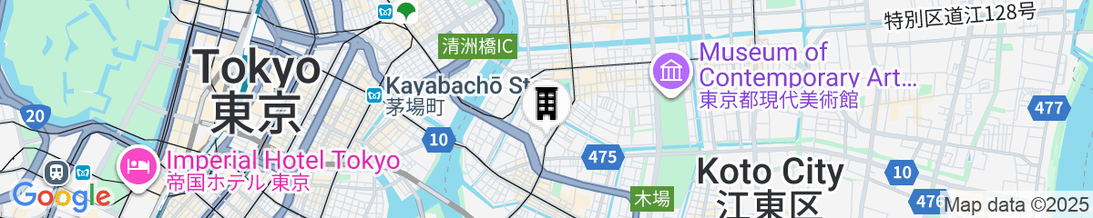 Map for Prime Suites Tokyo