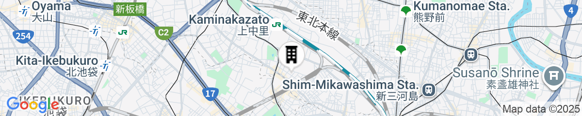 Map for TORA HOTEL Komagome C