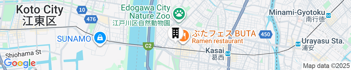 Map for Minn Nishi Kasai