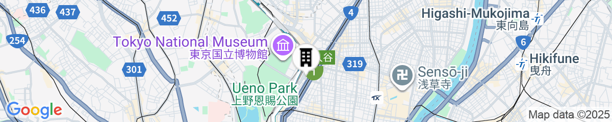 Map for MIMARU Tokyo Ueno North
