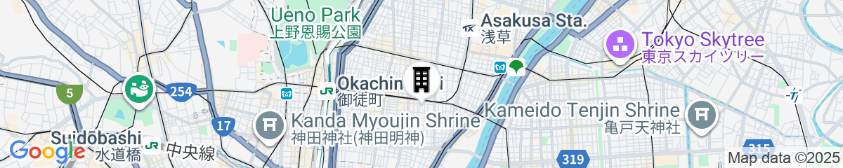 Map for Mr Kintaro Hotel Asakusa South