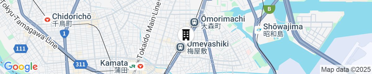 Map for WZNET UMEYASHIKI
