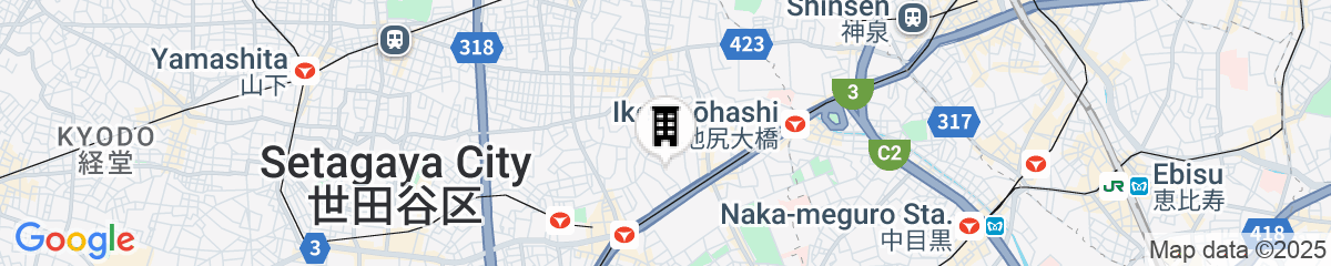 Map for Domire Setagaya