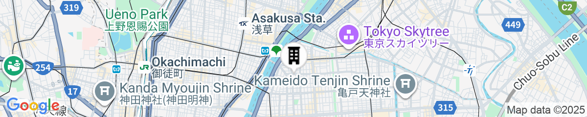 Map for Higashi Komagata Bldg. 2F3F