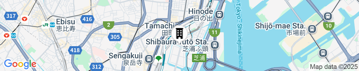 Map for Seaside tamachi