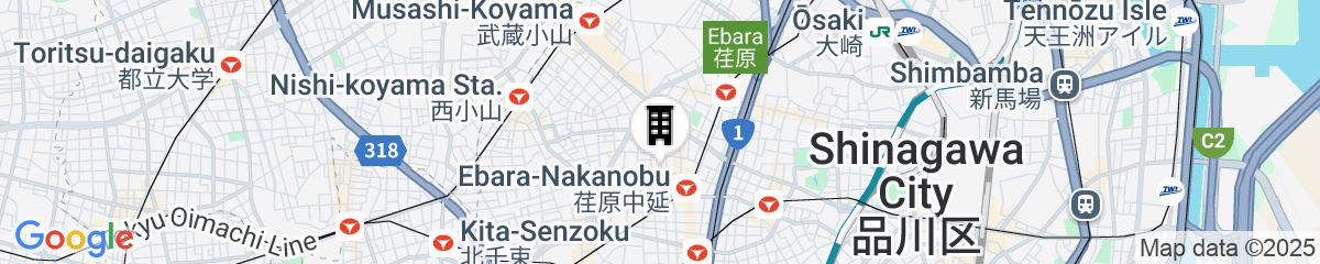 Map for Hotel Dieu Nakanobu