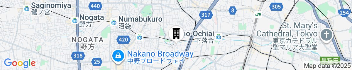 Map for Zenith Shinjuku Hinoki