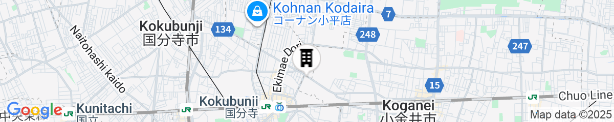 Map for Park Avenue Kokubunji