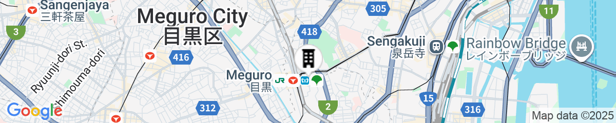 Map for MEGURO MIDORI HOTEL