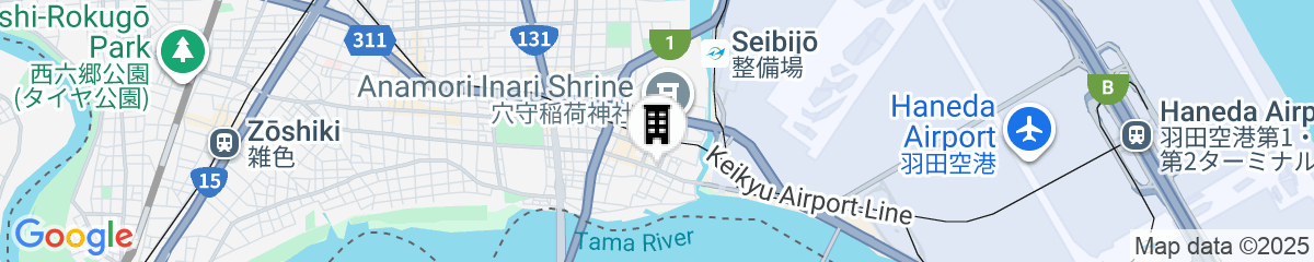 Map for plat hostel keikyu haneda home