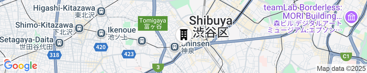 Map for Shibuya Bunka Shinka Stay