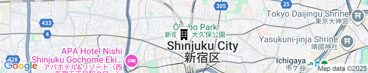 Map for Shinjuku Nikka Hotel - Hostel 