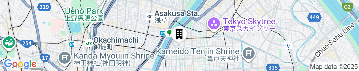 Map for Tora Hotel Asakusa - Hostel