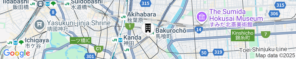 Map for Tokyo Guesthouse HIVE