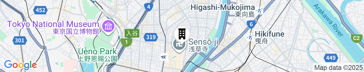 Map for TenTen Guesthouse in Tokyo - Hostel