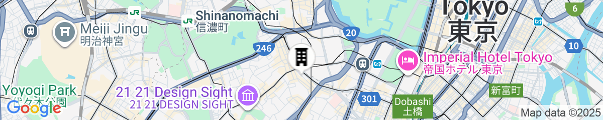 Map for Akasaka Guesthouse HIVE - Hostel
