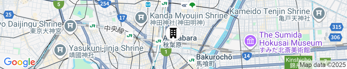 Map for &And Hostel Akihabara