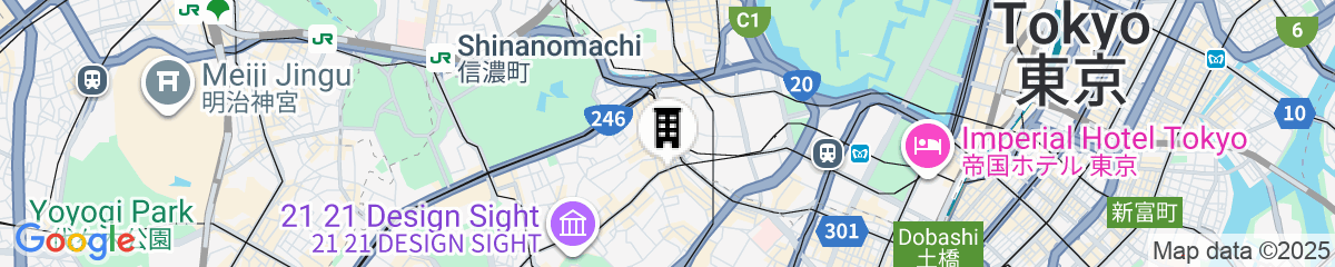 Map for Guesthouse Akasaka - Hostel