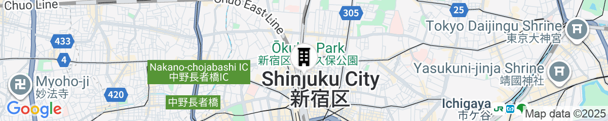 Map for Book & Bed Tokyo Shinjuku - Hostel