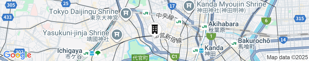 Map for Sakura Hotel Jimbocho - Hostel