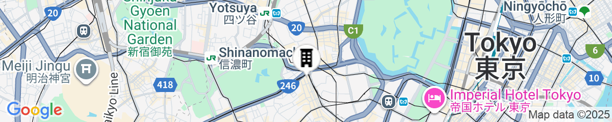 Map for ENSO TOKYO AKASAKA - Hostel