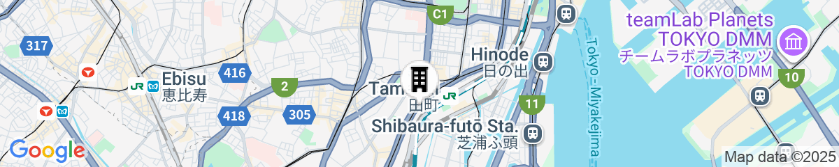 Map for Wasabi Mita Hotel