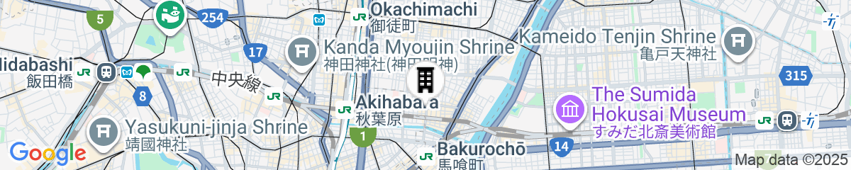 Map for Hotel Plus Hostel TOKYO AKIHABARA