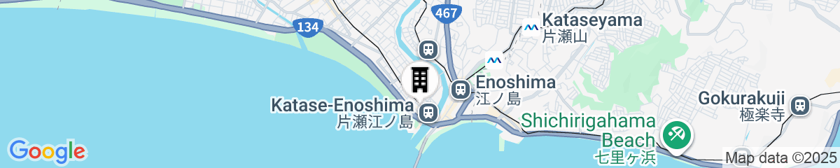 Map for Enoshima Guest House 134 - Hostel