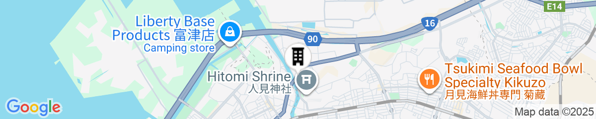 Map for Sanbi no yado Ryokan Kawana