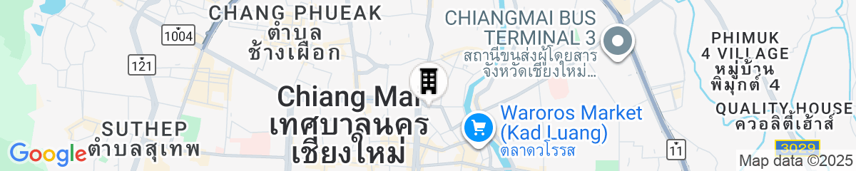 Map for My Chiang Mai Boutique Lodge