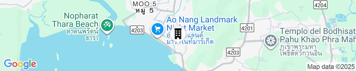 Map for Apple A Day Resort Krabi Aonang Beach