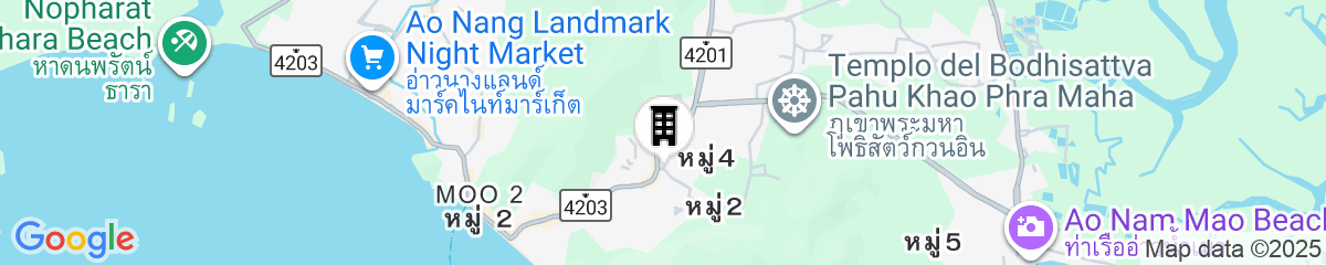 Map for Aonang Miti Resort